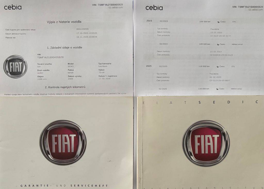 Fiat Sedici 1.6i-16V/2009/AC,S.KNIHA-79KW-