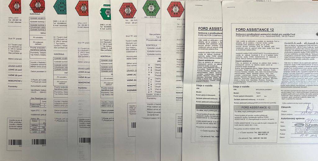 Ford Fiesta 1.25i 44KW/2011/1MAJ,ČR-S.KNIH