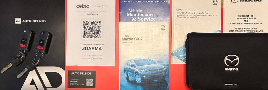 Mazda CX-7 2.3DISI-AT,1MAJ-4X2-S.KNIHA