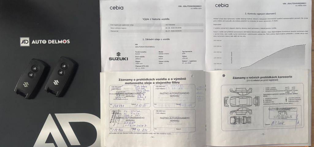 Suzuki Grand Vitara 2.0i/2007/4x4-AUTOMAT-CZ-KŮŽE